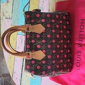Louis Vuitton Takashi Murakami Monogram Cerises Cherry Speedy 25 Limited Edition